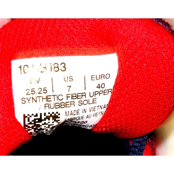 Men's ASICS GEL-Excite 7 Running Sneaker Tuna Blue / Red Size 7  101B183 - Picture 6 of 6